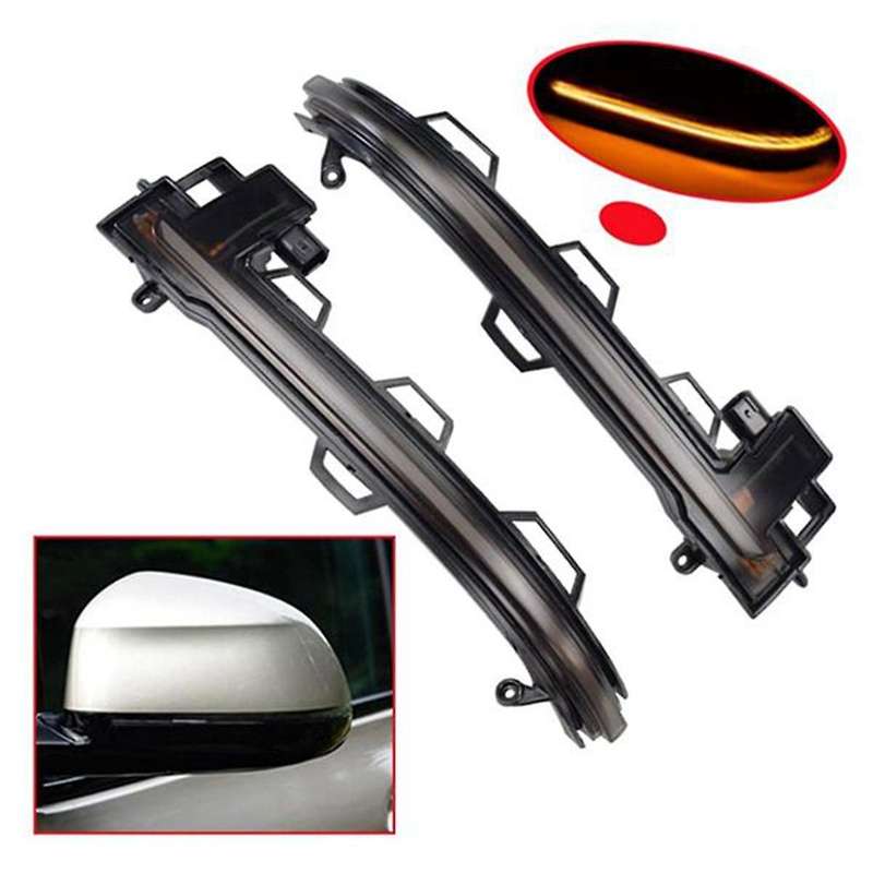 1pair Car Rearview Side Mirror Led Dynamic Turn Signal Light for X3 X4 X5 X6 X7 G01 G02 G05 G07 2018
