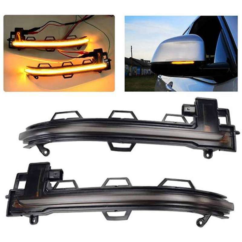 1pair Car Rearview Side Mirror Led Dynamic Turn Signal Light for X3 X4 X5 X6 X7 G01 G02 G05 G07 201