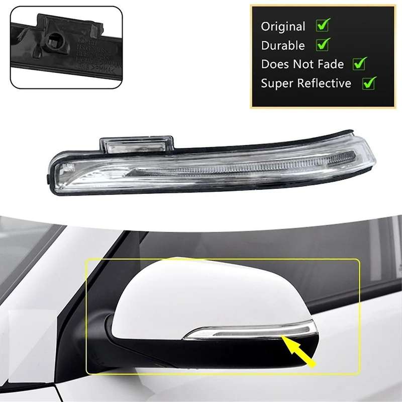 1Pair Car Rearview Mirror Turn Signal Lamp LED Indicator Lamp for Ix25 2015-2019 87623-C9000 87613-C