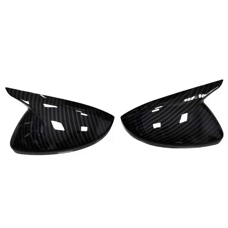1Pair Car Side Door Mirror Shell Caps for 208 508 2008 2014-2023 OX Horn Rearview Mirror Trim Cover
