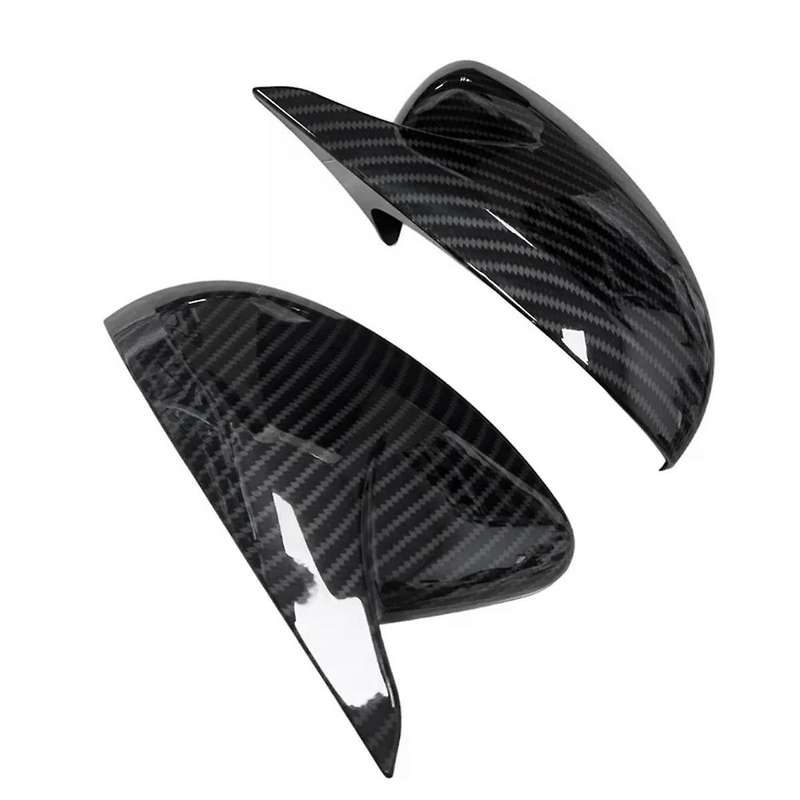 1Pair Car Side Door Mirror Shell Caps for 208 508 2008 2014-2023 OX Horn Rearview Mirror Trim Cover