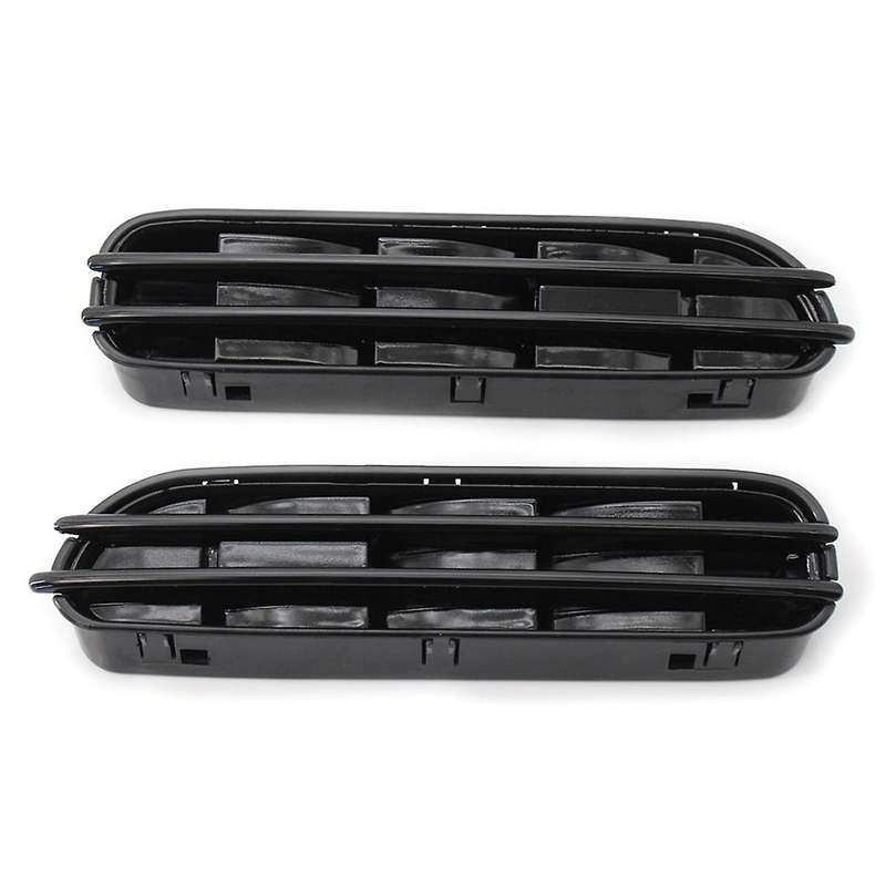 1pair Car Side Wing Air Flow Vents Grille Grill for E60/e61 E39 M5 Glossy Black