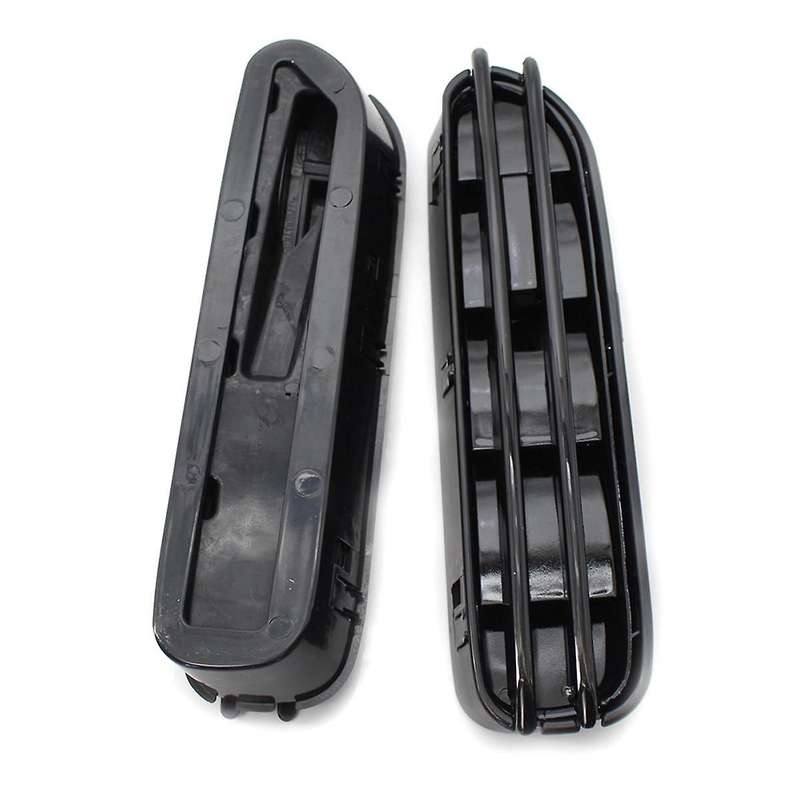 1pair Car Side Wing Air Flow Vents Grille Grill for E60/e61 E39 M5 Glossy Black