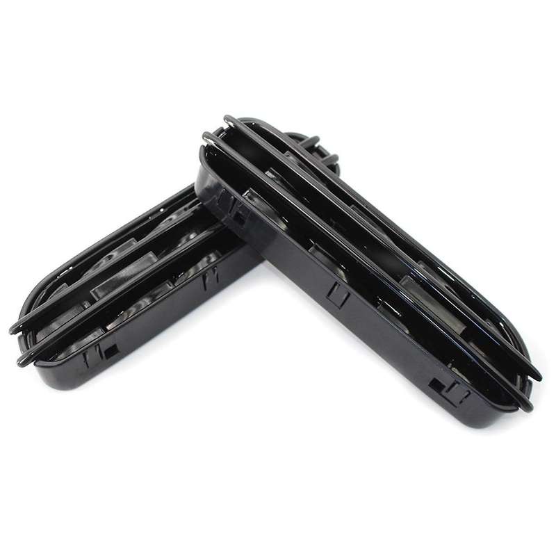 1pair Car Side Wing Air Flow Vents Grille Grill for E60/e61 E39 M5 Glossy Black