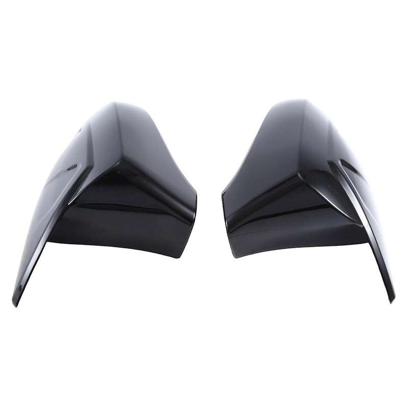 1Pair Car Snap Clip Gloss Black Cow Horn Rear View Mirror Housing Reversing Mirror Housing(LH+RH) f