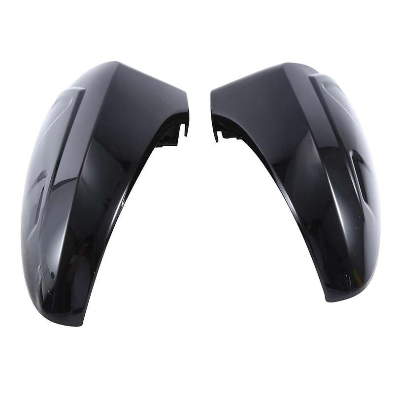 1Pair Car Snap Clip Gloss Black Cow Horn Rear View Mirror Housing Reversing Mirror Housing(LH+RH) f
