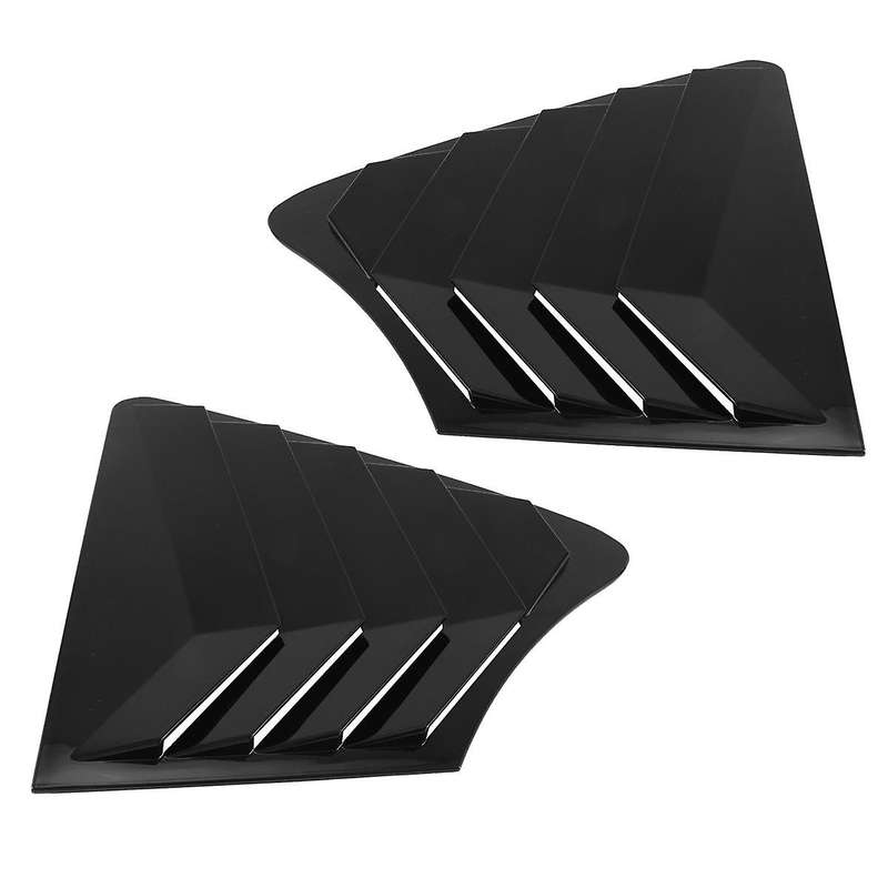 1pair Car Side Window Louver Shutter Deflector Trim Cover for Q50 2014-2022 Rear Shade Scoop