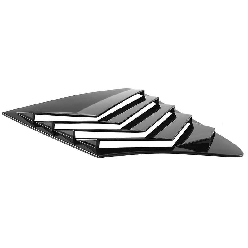 1pair Car Side Window Louver Shutter Deflector Trim Cover for Q50 2014-2022 Rear Shade Scoop