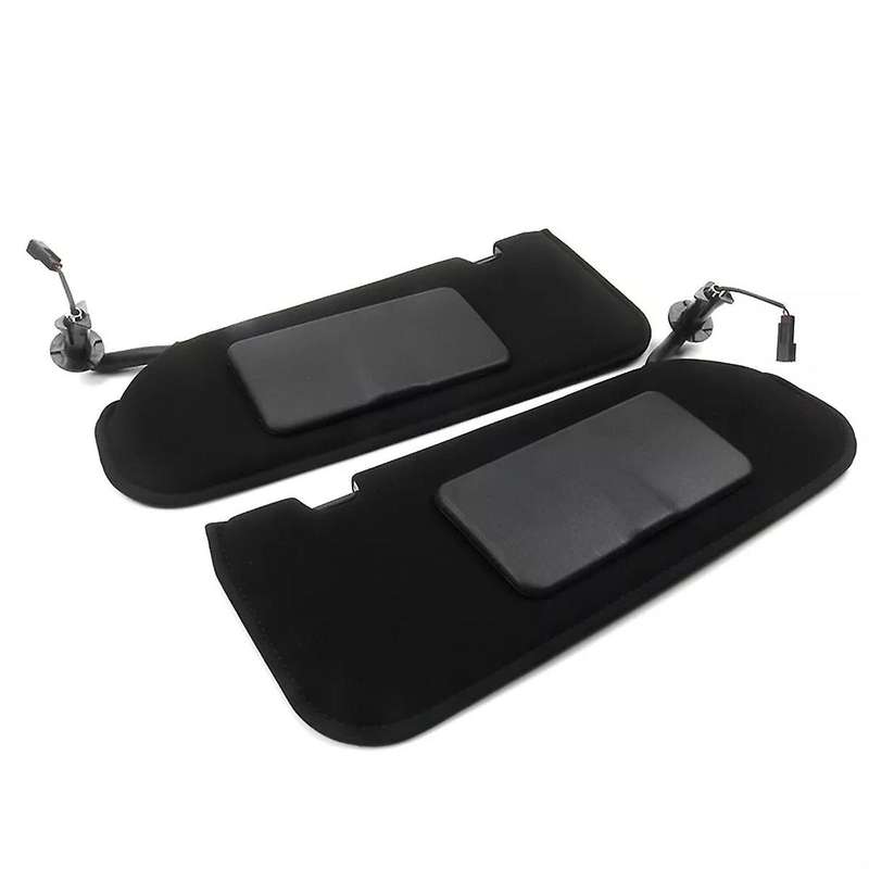 1Pair Car Sun Visors Shades W/Light Makeup Mirror 23142243 23142245 for C6 2005-2013 159238881592388