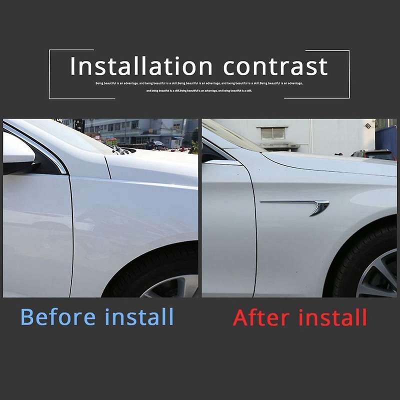 1Pair Car Style Side Outlet Trim for C E GLC Class W205 W213 E63S Blade Sticker A