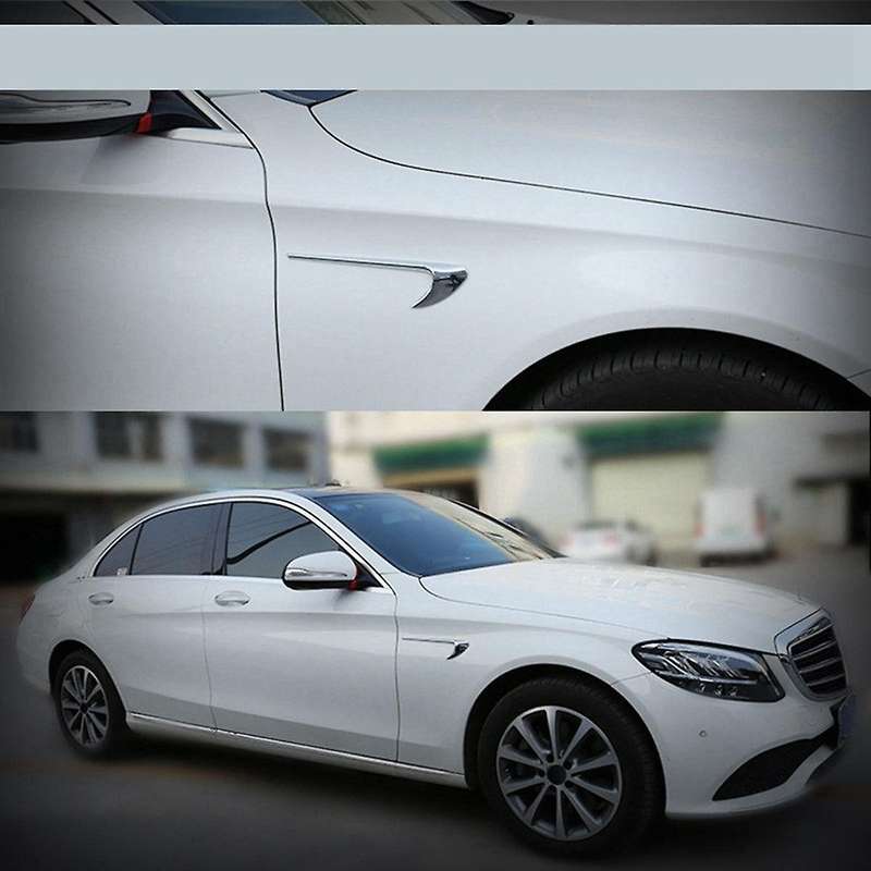 1Pair Car Style Side Outlet Trim for C E GLC Class W205 W213 E63S Blade Sticker A