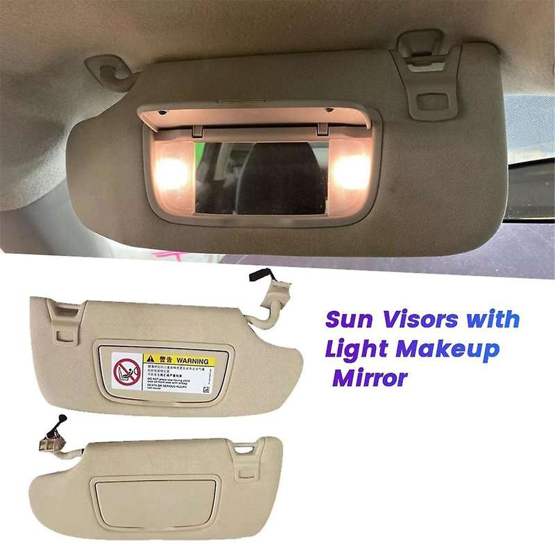 1Pair Car Sun Visors Makeup Mirror DS73-F04101 DS73F04100UJ3DN1 for Mondeo Edge Taurus 2013-2019 Sun