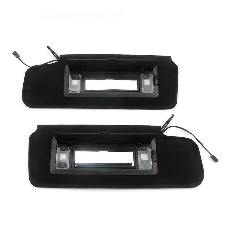 1Pair Car Sun Visors Shades W/LED Light 12459827 14081826 for C4 1984-1996 Sunvisors Vanity Mirror