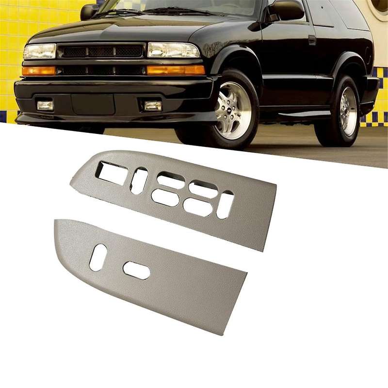1Pair Car Window Lock Lift Switch Panel Trim Cover for Expedition 2003-2006 2L1Z-14524- 6L1Z-14525-