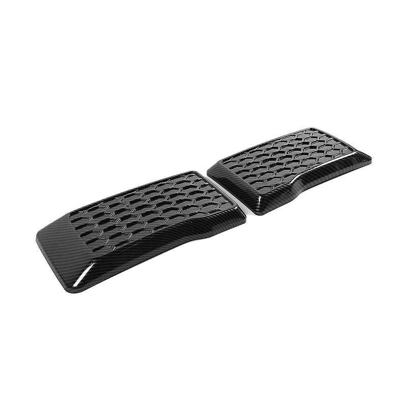 1pair Carbon Fiber Front Bumper Guard Pads Cover Lid Trim for 2015-2020 Replacement Exterior Left &