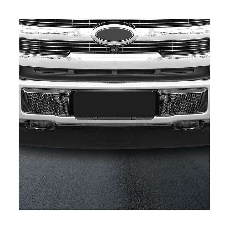 1pair Carbon Fiber Front Bumper Guard Pads Cover Lid Trim for 2015-2020 Replacement Exterior Left &