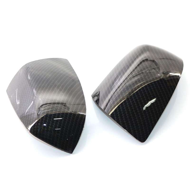 1Pair Carbon Fiber Style Side Door Wing Mirror Cover Rear View Mirror Caps for Focus Mk2 2005-2008 1
