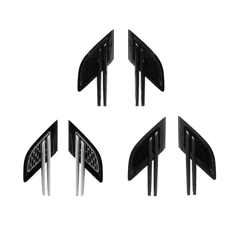 1pair Carbon Fiber Side Air Flow Vent Grille Grill Side Grilles Grid for Range Sport 2014-2017