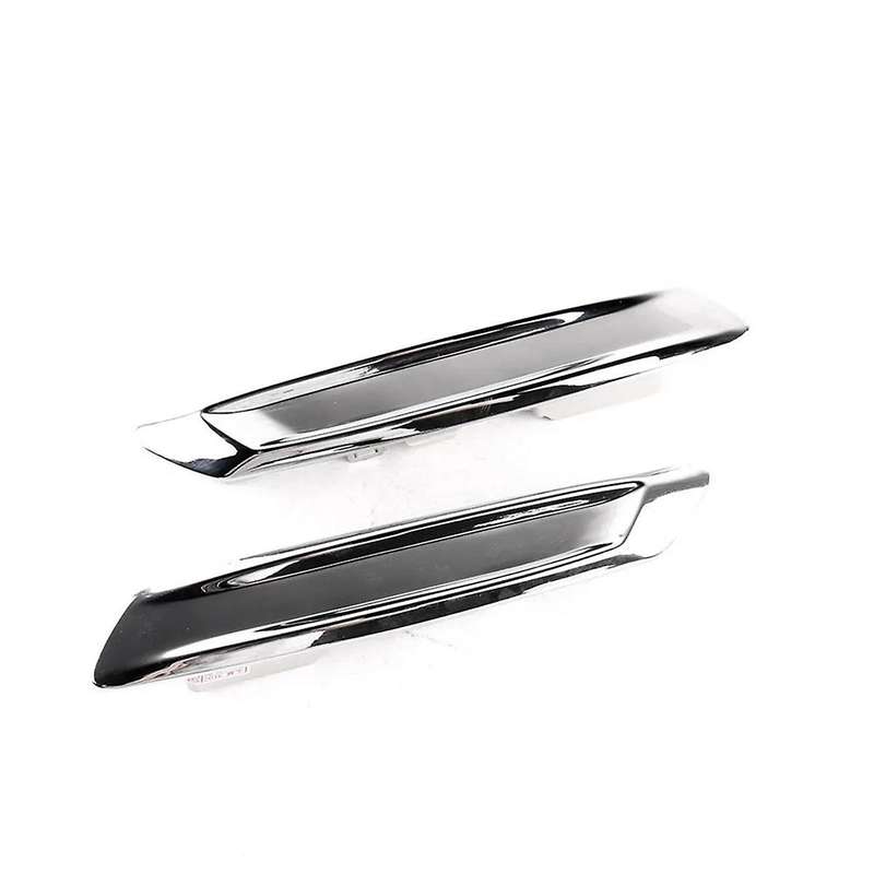 1Pair Chrome Exterior Front Trim Strip Cover for F10 F11 2013-2016 Sedan 51137336645 51137336646 Lef