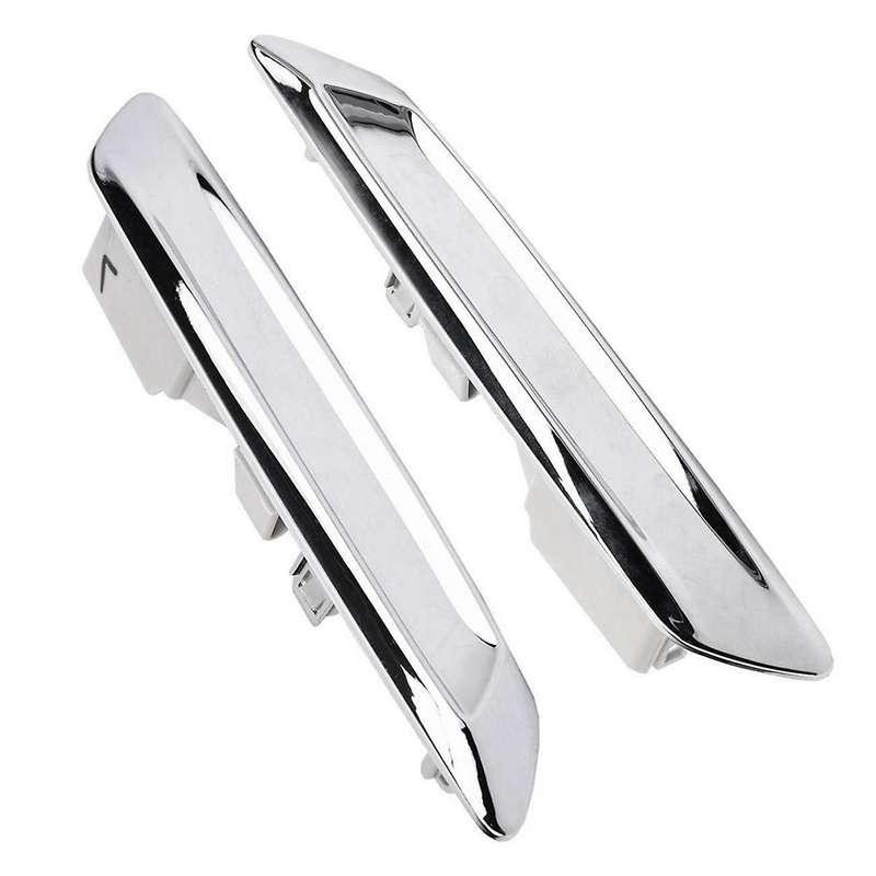 1Pair Chrome Exterior Front Trim Strip Cover for F10 F11 2013-2016 Sedan 51137336645 51137336646 Lef