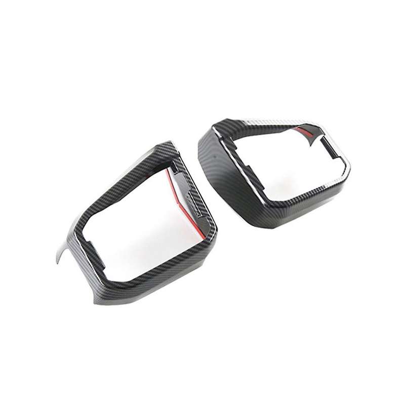 1pair Carbon Fiber Front Conditioner Air Outlet Decorative Frame Interior Trim Strip Patch for 2022