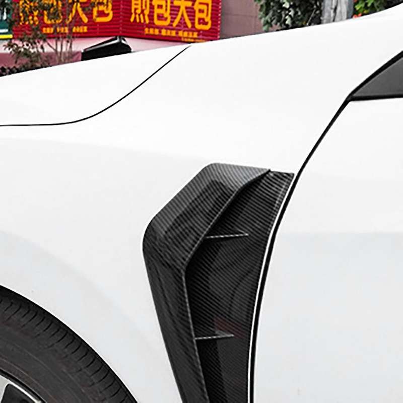 1Pair Carbon Fibre Side ABS 3D Sticker for Vent Air Wing Cover Trim for 10Th 2016-2020
