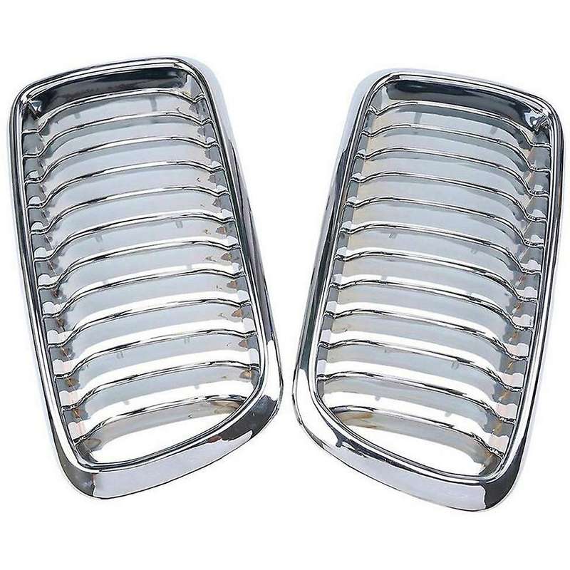1Pair Chrome Front Kidney Grille for 7-Series E38 730IL/735I/725Tds/728I/750I Sedan 1994-2001 Front