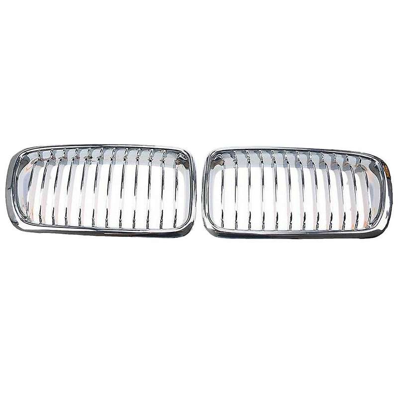 1Pair Chrome Front Kidney Grille for 7-Series E38 730IL/735I/725Tds/728I/750I Sedan 1994-2001 Front