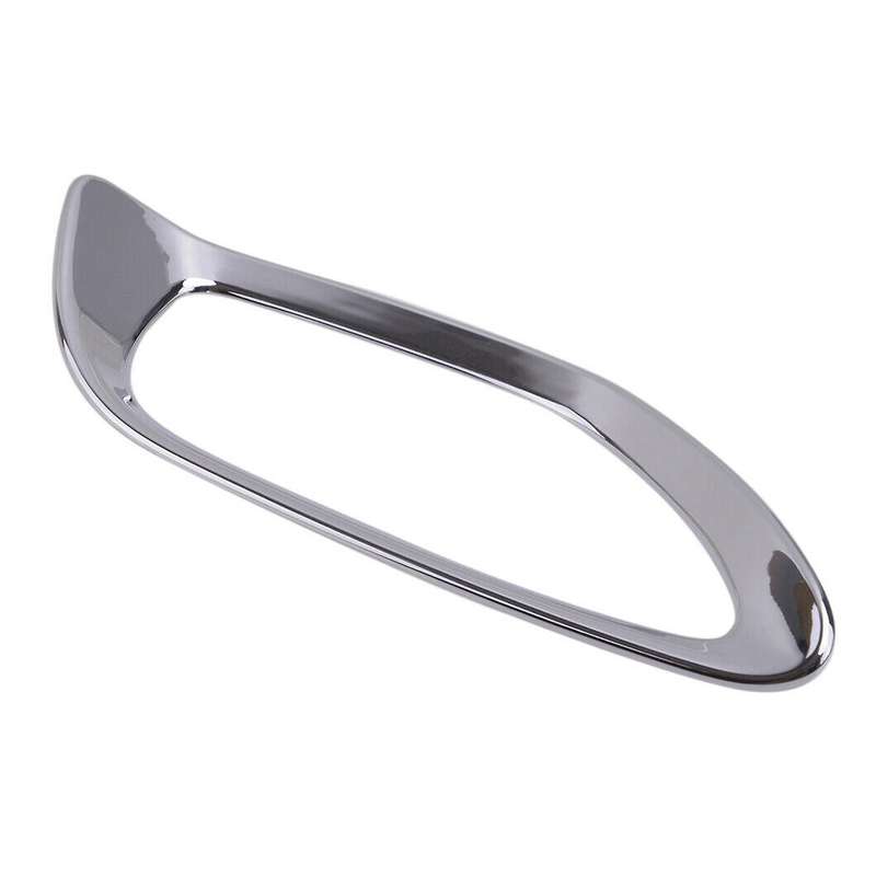 1Pair Chrome Silver Rear Fog Light Cover Trim Frame for Seltos KX3 2019-2024 Car Fog Lamp Decor Caps