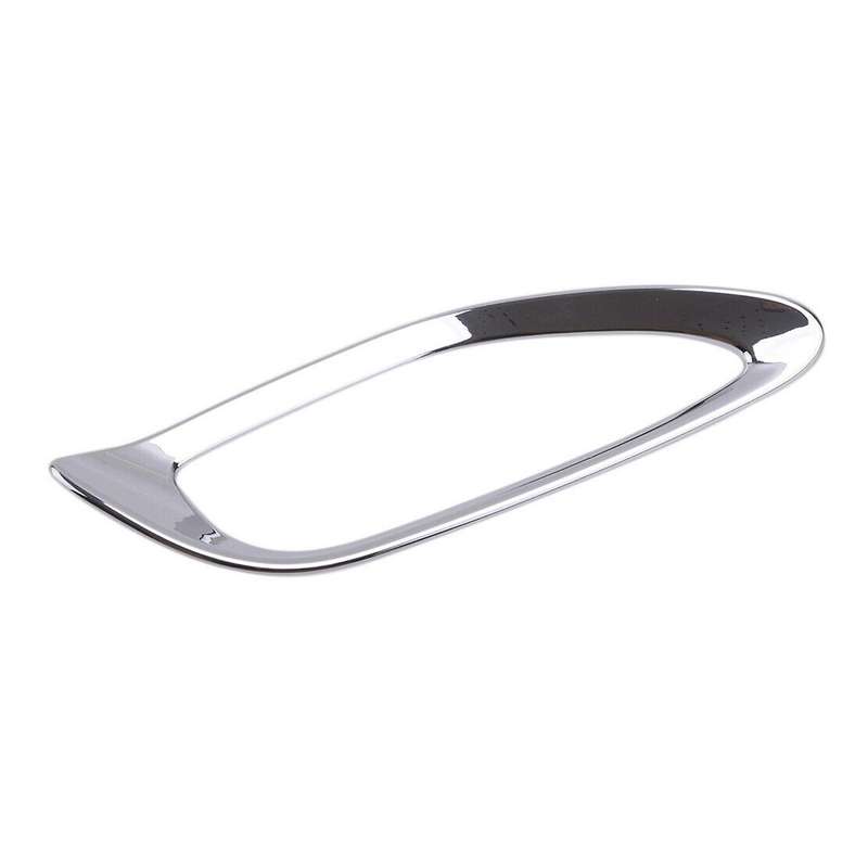 1Pair Chrome Silver Rear Fog Light Cover Trim Frame for Seltos KX3 2019-2024 Car Fog Lamp Decor Caps