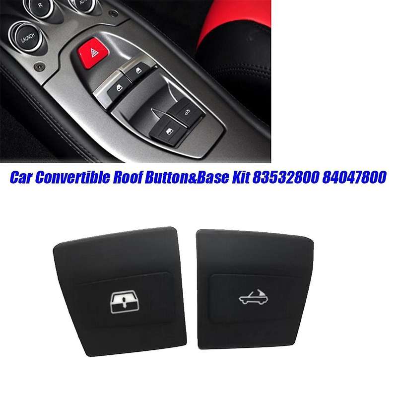 1Pair Convertible Roof Button & Base Kits 83532800 84047800 for 458 488 Spider 10-19 Power Sunroof S