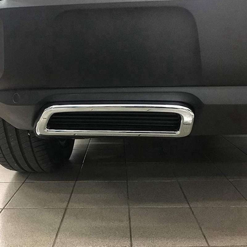 1Pair Chrome Rear Exhaust Pipe Muffler Cover Decor Trim Exhaust Pipe Tail Cover for 3008 4008 5008 2