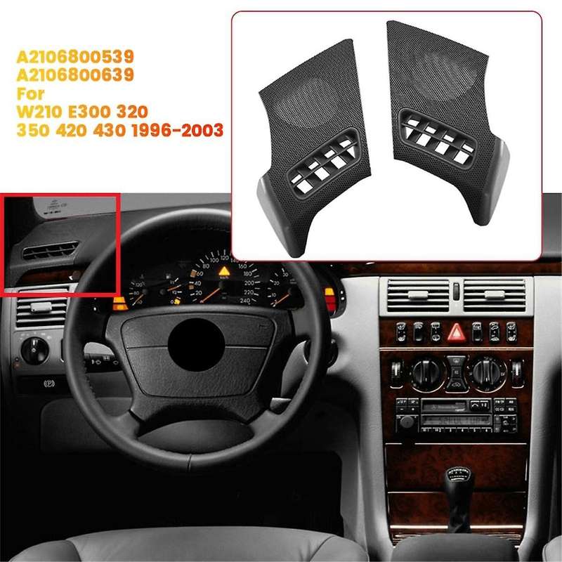 1Pair Dash Air Vent Speaker Cover A2106800539 A2106800639 for W210 E300 320 350 420 430 1996-2003 Ho