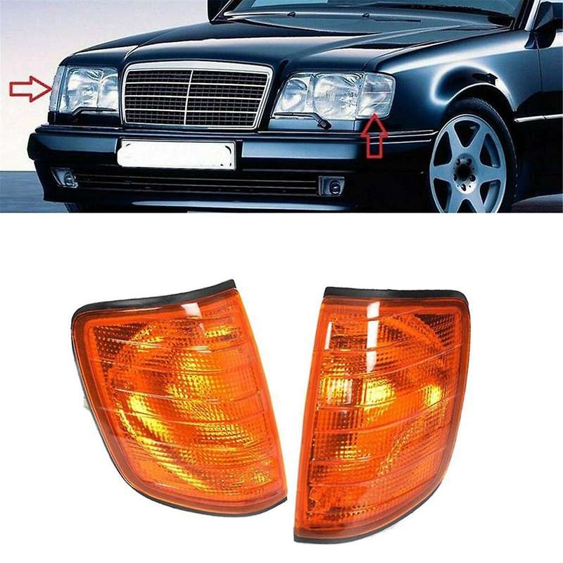 1Pair Corner Parking Lamp Turn Signal Lights for W124 E-Class -1995 1248260043 1248260743 124826014