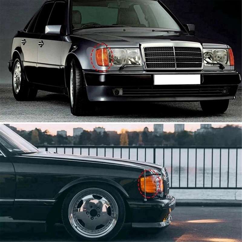 1Pair Corner Parking Lamp Turn Signal Lights for W124 E-Class -1995 1248260043 1248260743 124826014