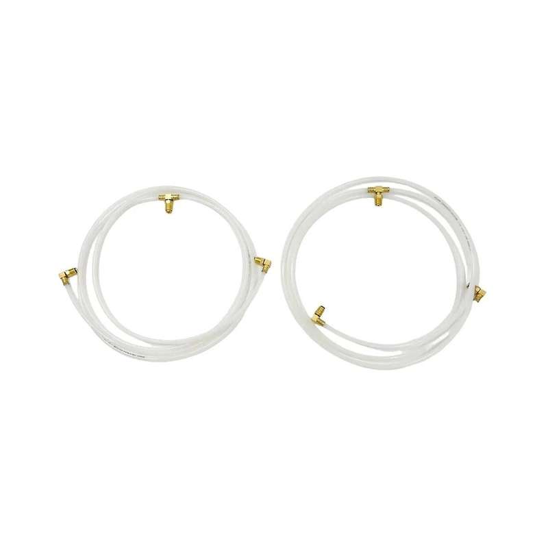 1pair Convertible Top Hydraulic Fluid Hose Lines Pair Hoses Ho-white-set for Fairlane