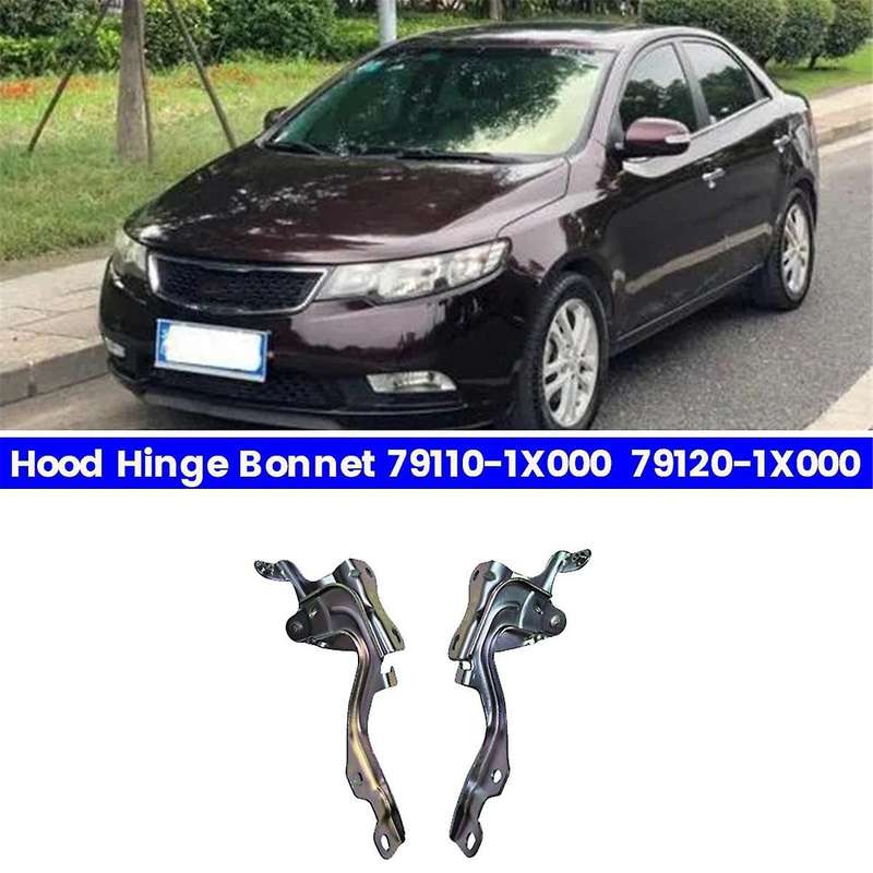 1Pair Driver & Passenger Side Hood Hinge Cover 79110-1X000 79120-1X000 for Forte 2009-2017 Engine B