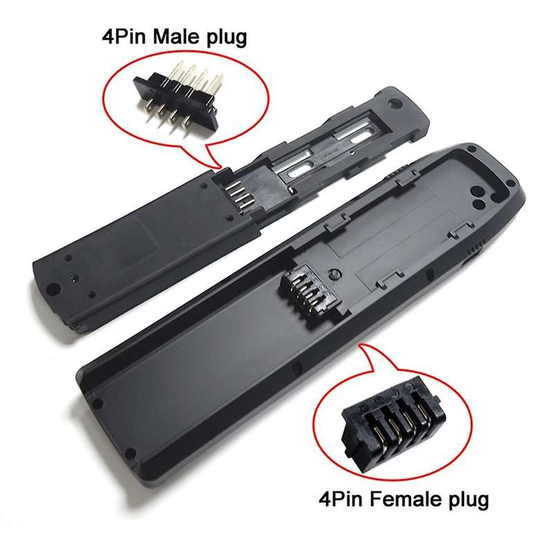 1Pair EBike Battery Power Discharge Connector 4Pin Male and Female Connector Battery Base/Plate Rep