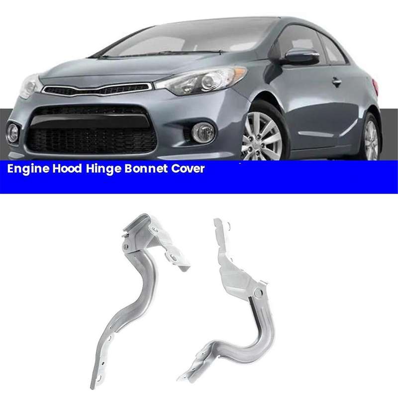 1Pair Engine Hood Hinge Cover 79110-A7600 79120-A7600 for Forte Koup 2014-2018 Bonnet Hinge 79110A7