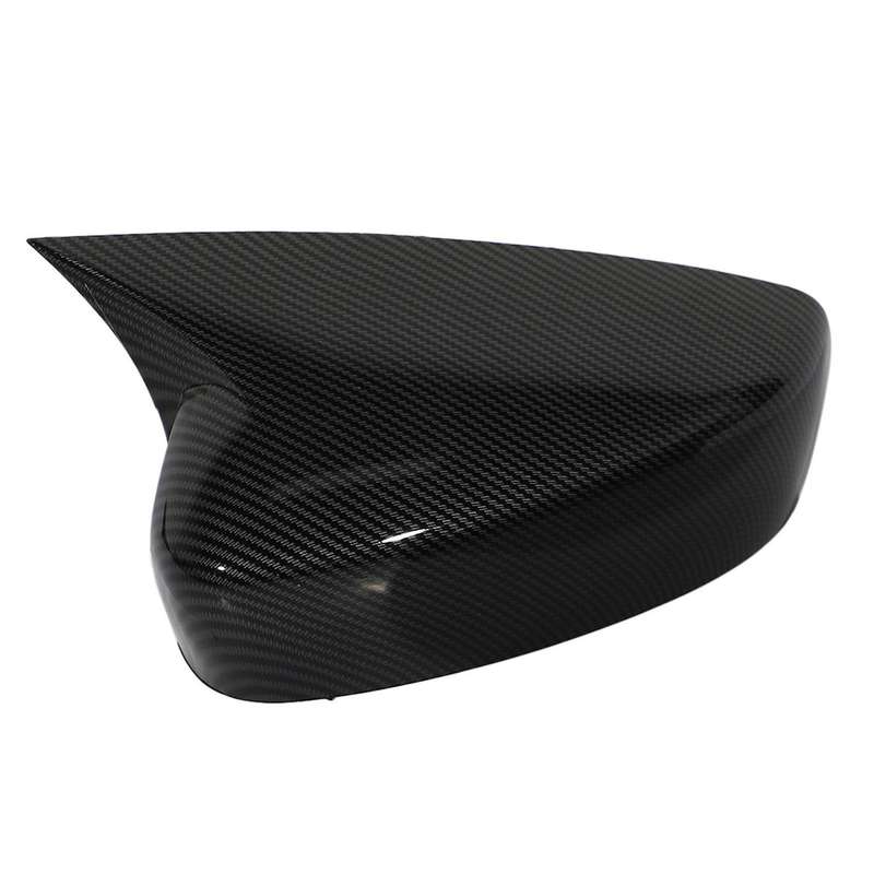 1Pair Fit for 3 M3 Axela 2014 -2019 ABS Carbon Fiber Color Door Wing Rearview Mirror Cover Trim