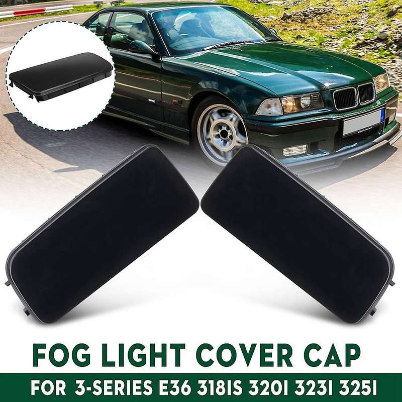 1Pair Fog Light Hole Cover Trim 51118122449 51118122450 for 3 Series E36 318is 323i 325i 320i 1992-1