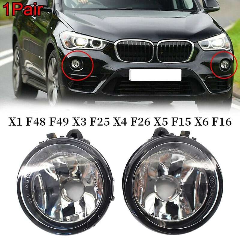 1Pair Fog Lights Front Bumper Driving Lamps without Bulb 63177238787 63177238788 for X1 X3 X4