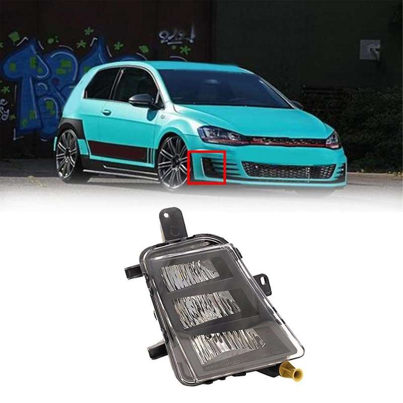 1pair for Golf 7 A7 Mk7 Gtd 2013-2017 Car Led Front Bumper Fog Light Drl Foglight Assembly 5g0941700