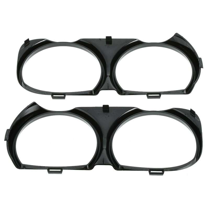 1Pair for Front Headlight Lamp Bezel Trim Right & Left 68259053AB 68259052AB Black