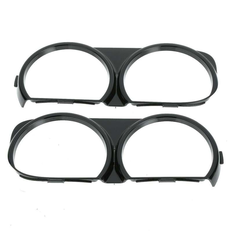 1Pair for Front Headlight Lamp Bezel Trim Right & Left 68259053AB 68259052AB Black