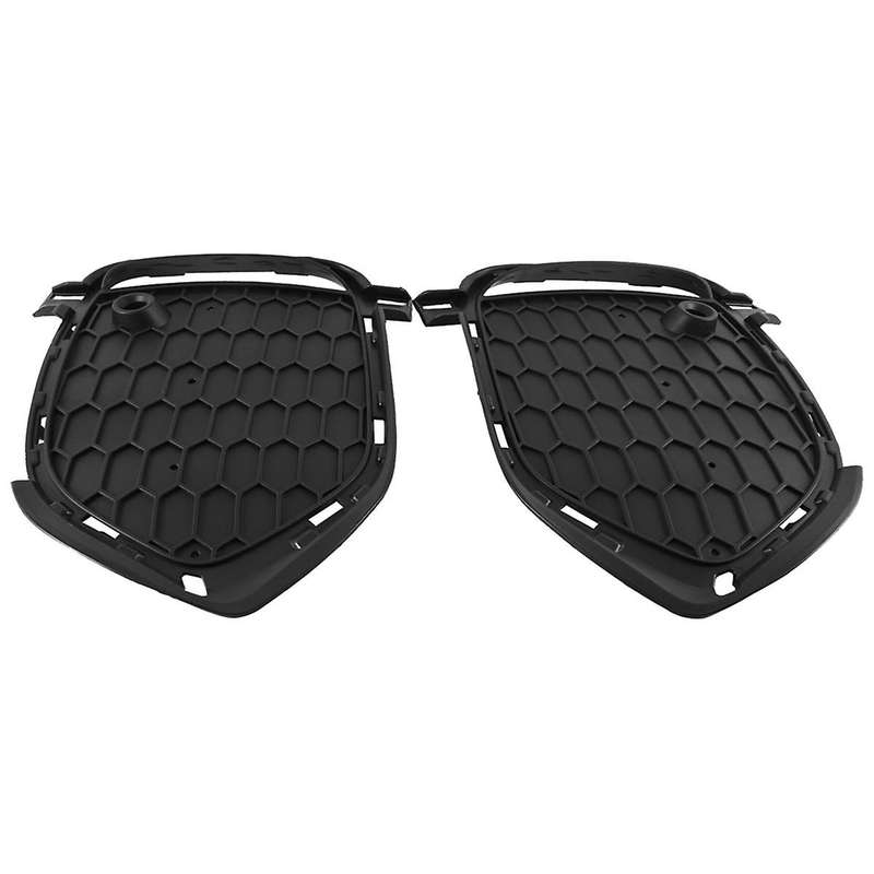 1pair for X5 F15 M Style Sport Car Front Bumper Fog Light Grille Cover Lh+rh 51118064635 51118064636