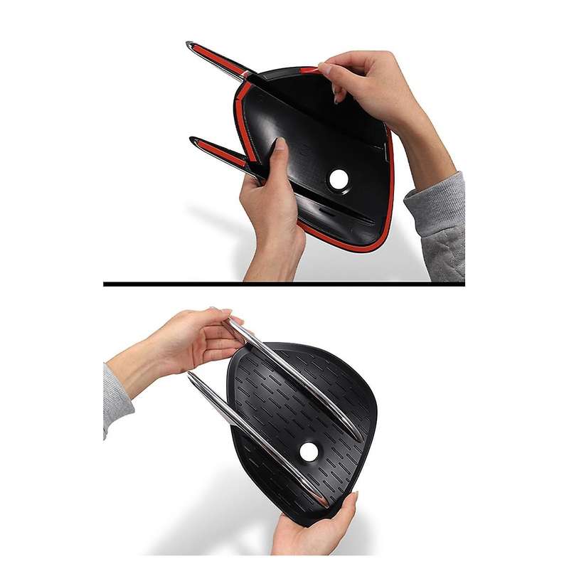 1pair Front Bumper Air Knife Fog Lamp Trim Cover for Glc Class X253 2023-2024 Lip Spoiler Grille B