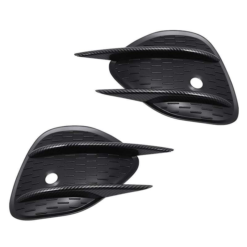 1pair Front Bumper Air Knife Fog Lamp Trim Cover for Glc Class X253 2023-2024 Lip Spoiler Grille B