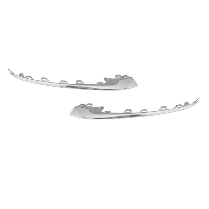 1Pair Front Bumper Bright Strip Lip Trim Chrome Molding for W222 S450/560 2018-2020 A2228857700,A222