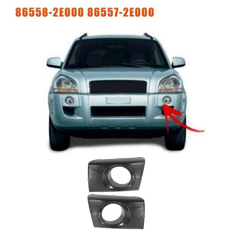 1pair Front Bumper Fog Lamp Cover Bezel Trim 86558-2e000 86557-2e000 for 2005-2009 Fog Light Frame